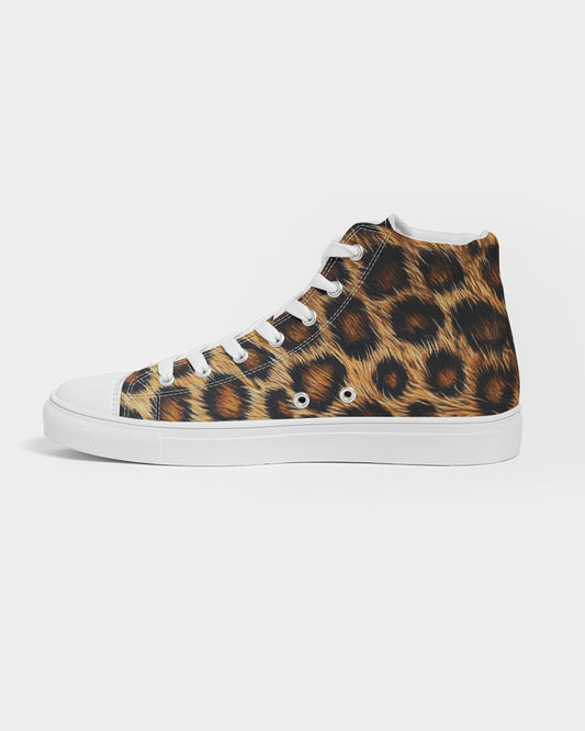 Skin of Leopard Men's Hightop Canvas Shoe