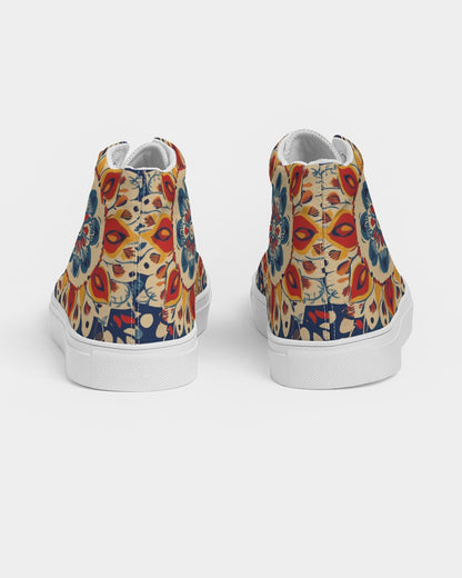 Indo Fusion Mandala Women's Hightop Canvas Shoe