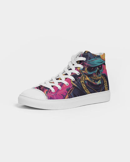 Savage Skull Men's Hightop Canvas Shoe