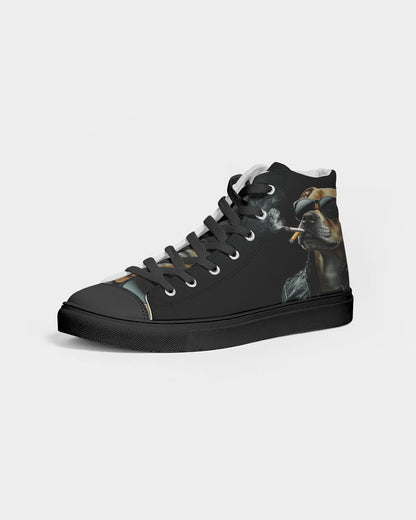 Smoker's Swag Men's Hightop Canvas Shoe - Black