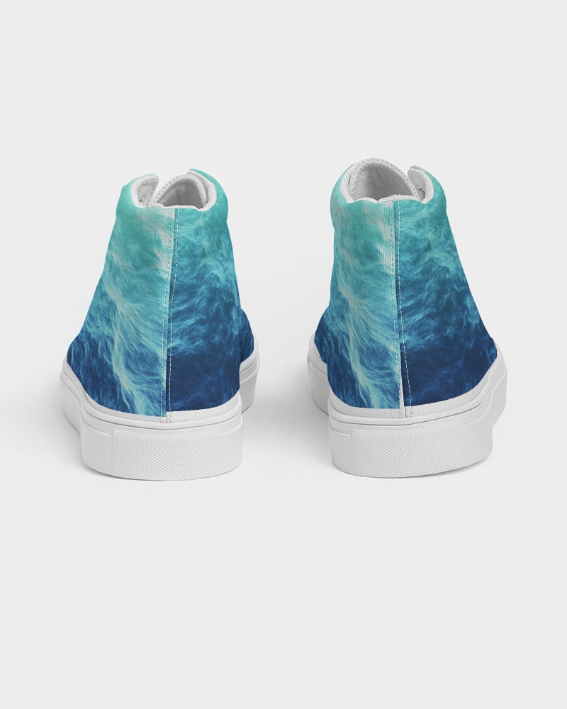 Ocean Theme Women's Hightop Canvas Shoe