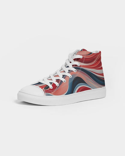 Waves of love Women's Hightop Canvas Shoe