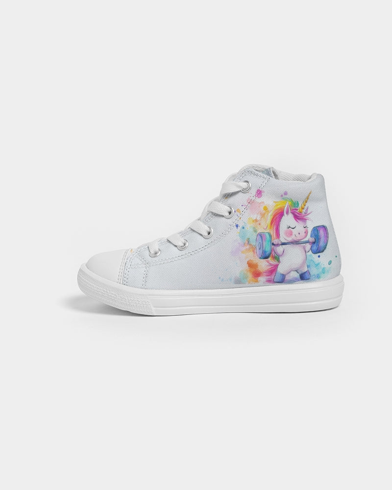 Unicorn Kids Hightop Canvas Shoe