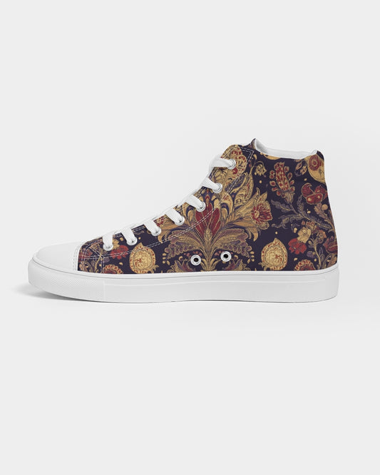 Kalamkari Nature Women's Hightop Canvas Shoe