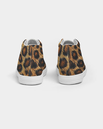 Skin of Leopard Kids Hightop Canvas Shoe
