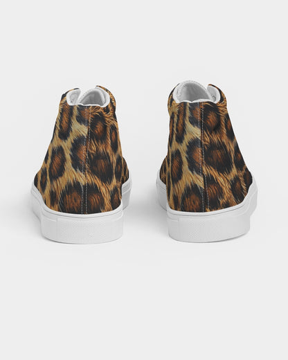 Skin of Leopard Women's Hightop Canvas Shoe