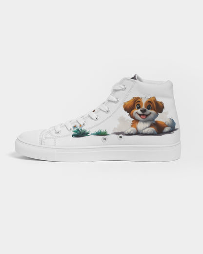 Cutie Puppy Women's Hightop Canvas Shoe