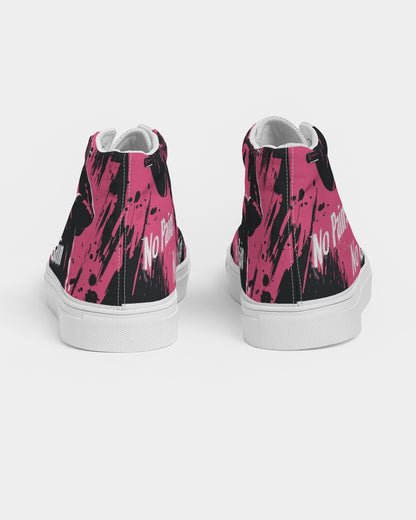 No Pain No Gain Women's Hightop Canvas Shoe