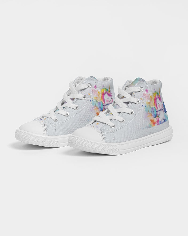 Unicorn Kids Hightop Canvas Shoe