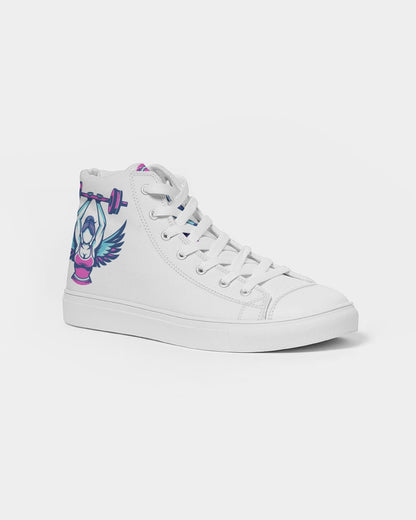 girl with wings Women's Hightop Canvas Shoe