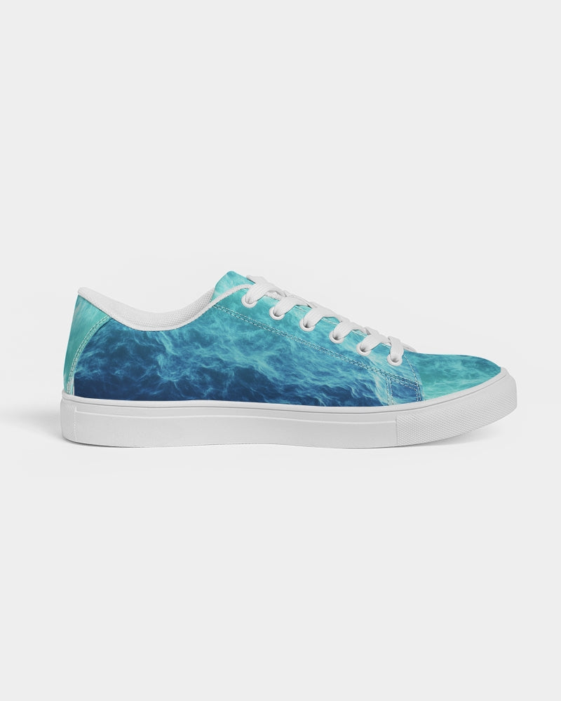 Ocean Theme Women's Faux-Leather Sneaker