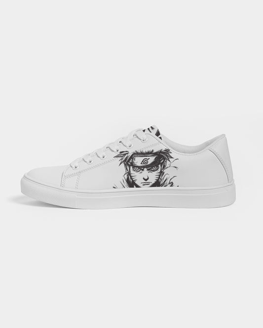 Sketched Naruto Men's Faux-Leather Sneaker