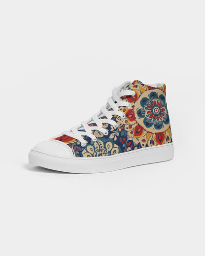 Indo Fusion Mandala Women's Hightop Canvas Shoe