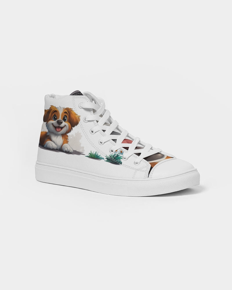 Cutie Puppy Women's Hightop Canvas Shoe