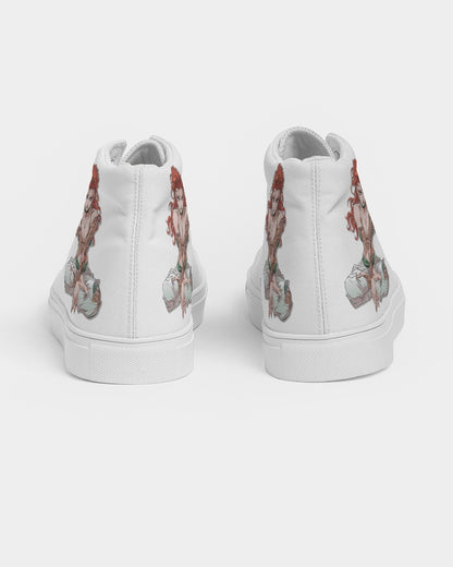 Tattoo Girl Women's Hightop Canvas Shoe