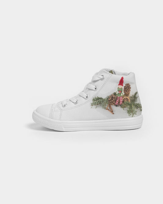 handmade santa Kids Hightop Canvas Shoe