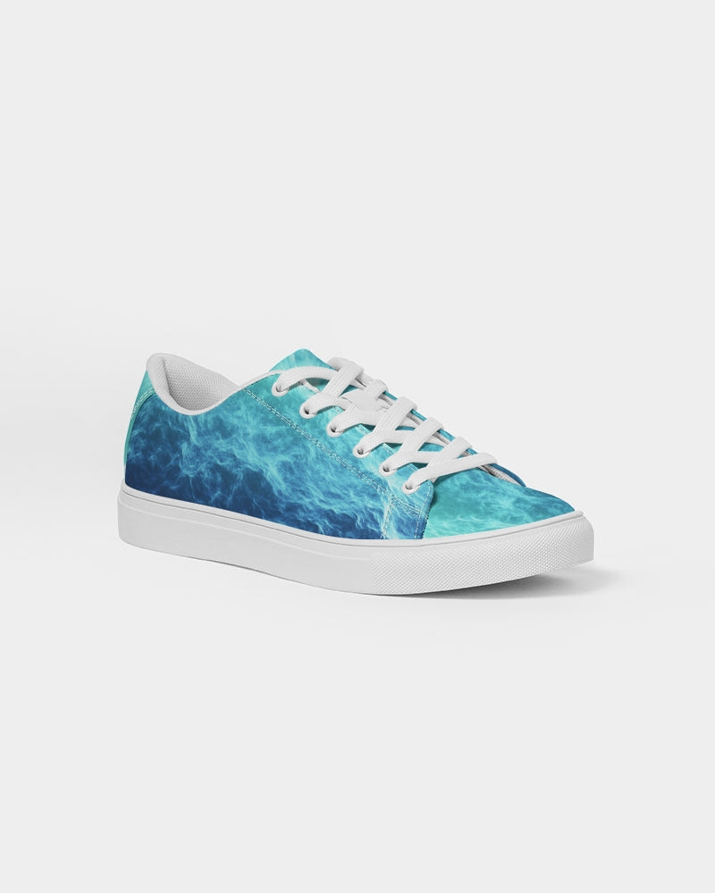 Ocean Theme Women's Faux-Leather Sneaker