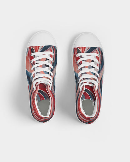 Waves of love Women's Hightop Canvas Shoe