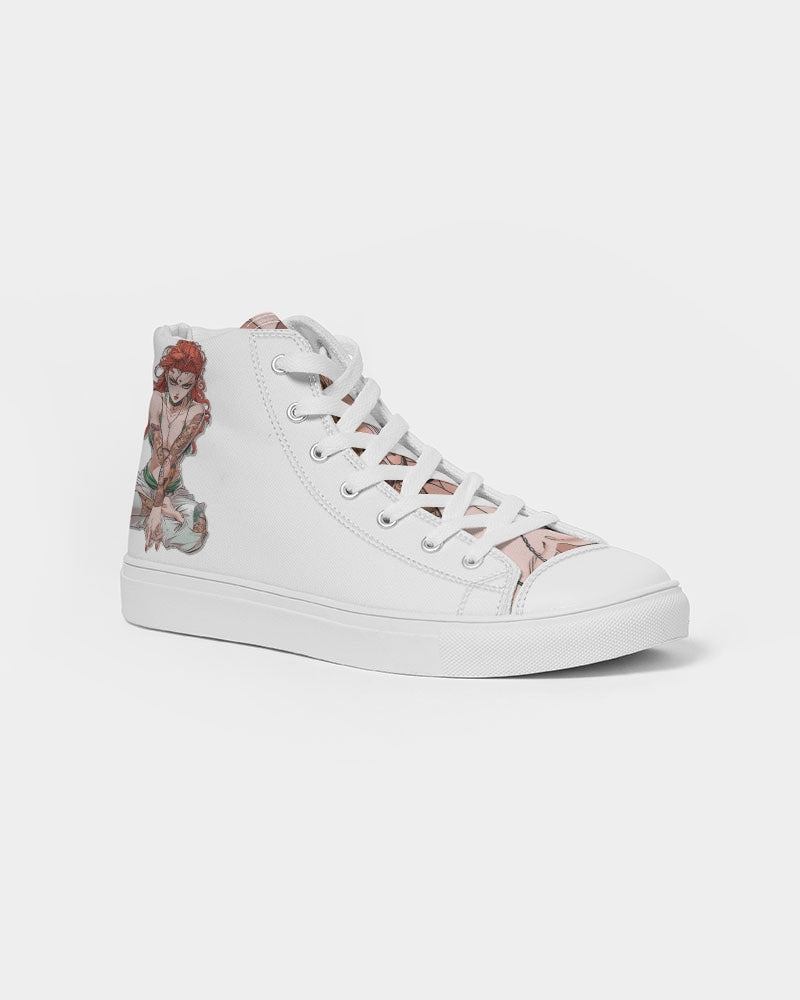 Tattoo Girl Women's Hightop Canvas Shoe