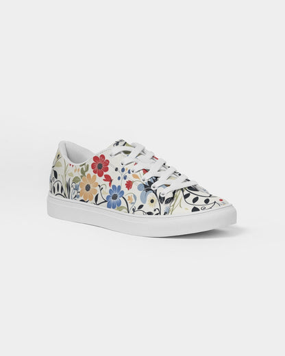 Scandinavian Folk Art Women's Faux-Leather Sneaker