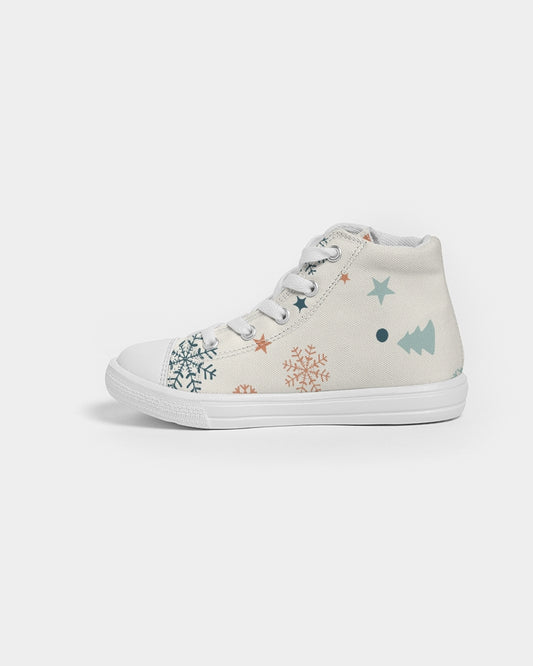 Christmas Decoration Kids Hightop Canvas Shoe