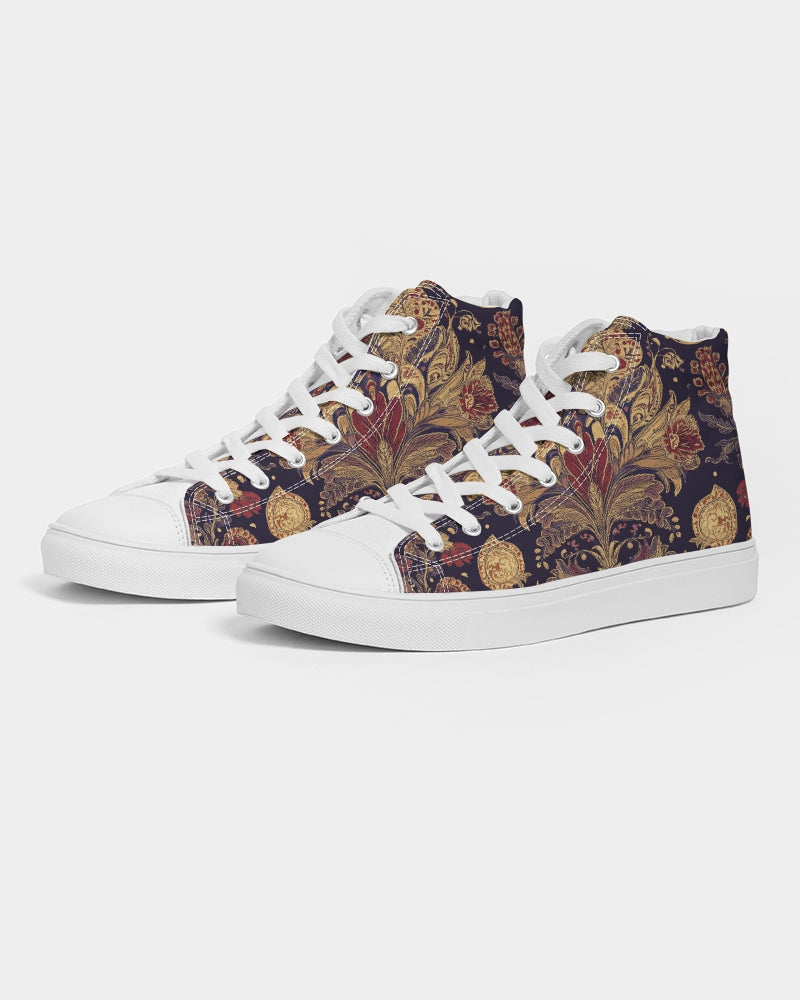 Kalamkari Nature Women's Hightop Canvas Shoe