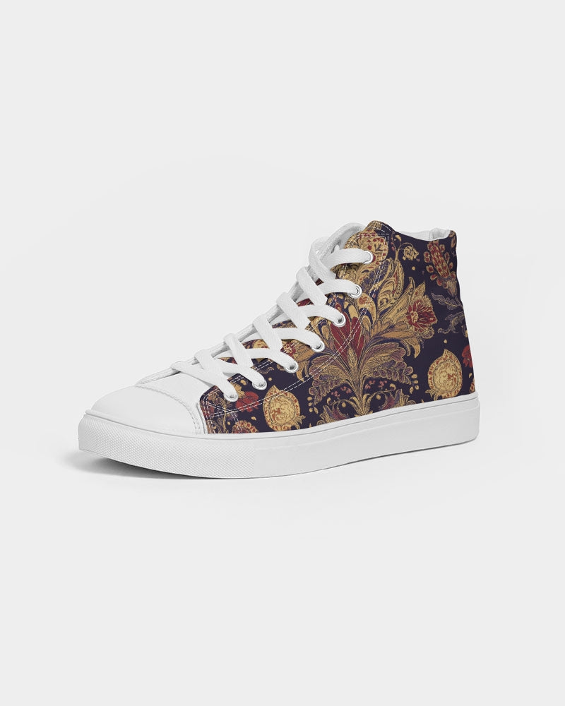 Kalamkari Nature Women's Hightop Canvas Shoe