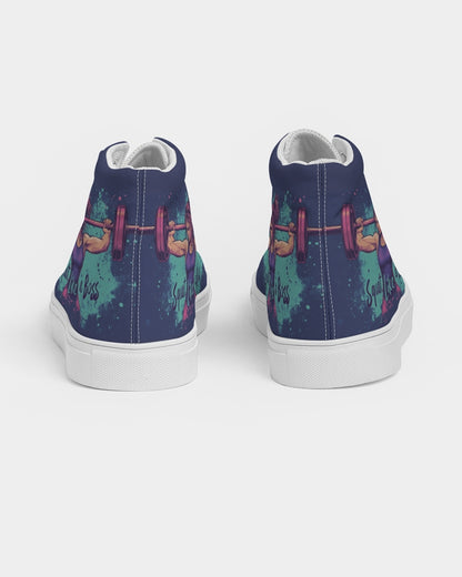 squat like a boss Women's Hightop Canvas Shoe