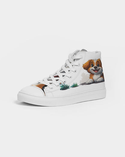 Cutie Puppy Women's Hightop Canvas Shoe