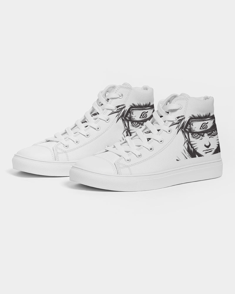 Sketched Naruto Men's Hightop Canvas Shoe