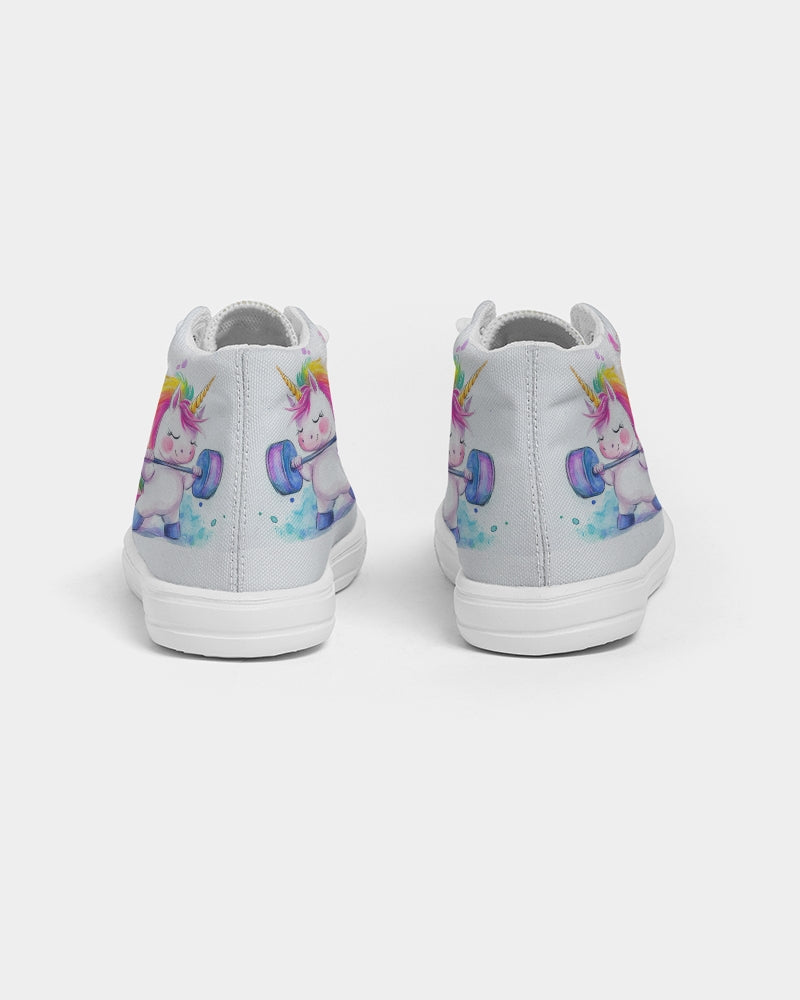 Unicorn Kids Hightop Canvas Shoe