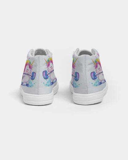 Unicorn Kids Hightop Canvas Shoe