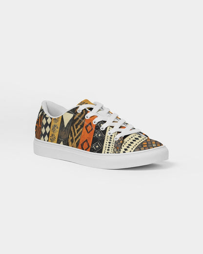 African Tribal Men's Faux-Leather Sneaker