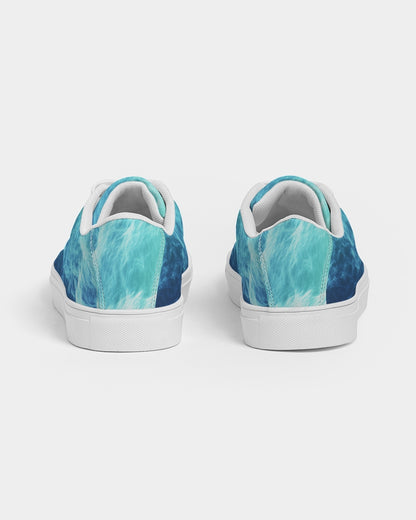 Ocean Theme Women's Faux-Leather Sneaker