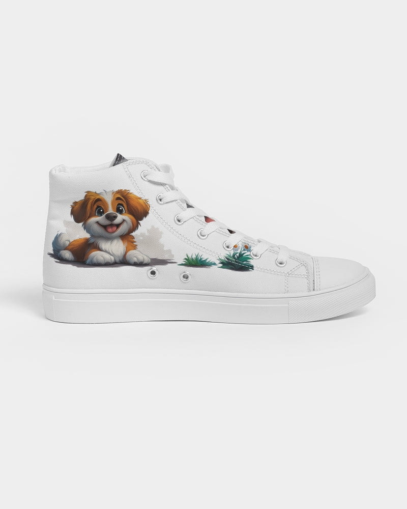 Cutie Puppy Women's Hightop Canvas Shoe