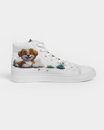 Cutie Puppy Women's Hightop Canvas Shoe