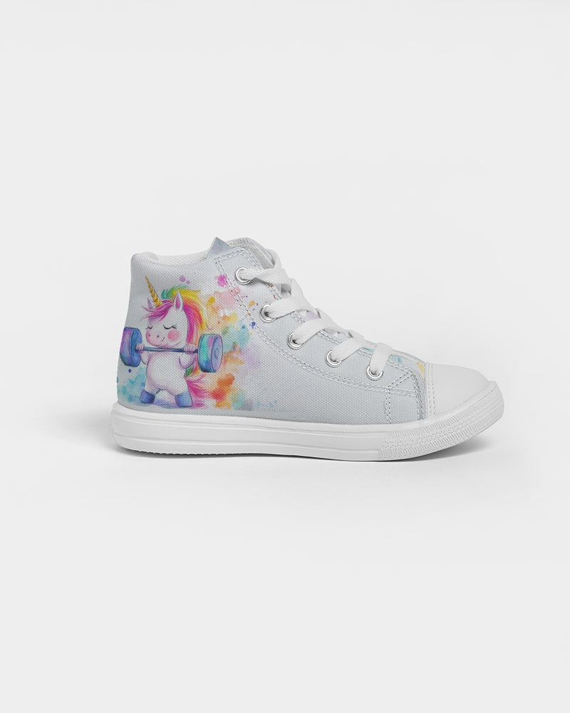 Unicorn Kids Hightop Canvas Shoe