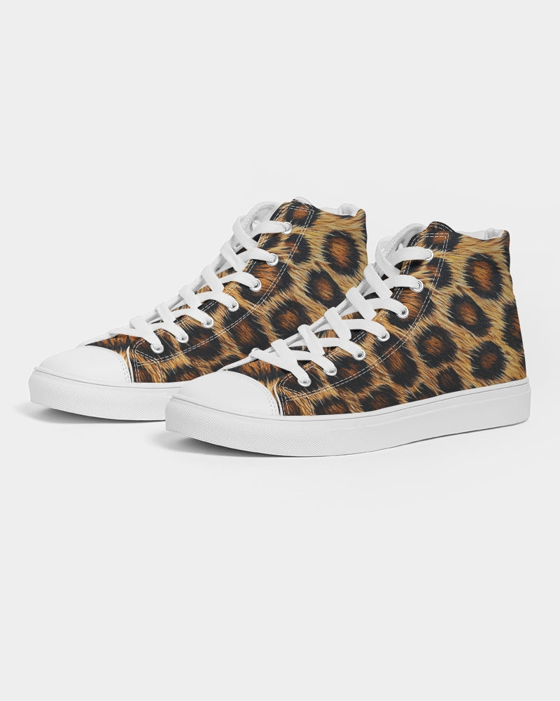 Skin of Leopard Women's Hightop Canvas Shoe