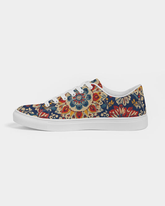 Indian Fusion Mandala Men's Faux-Leather Sneaker