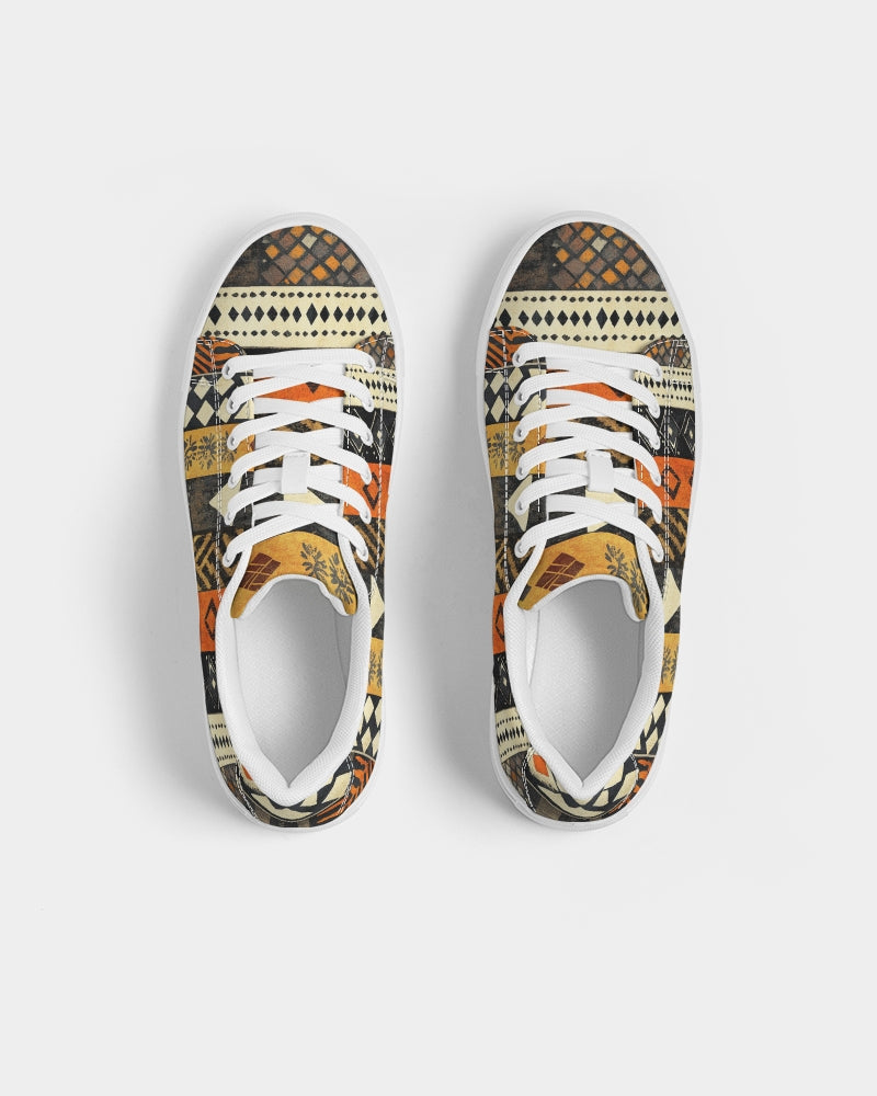 African Tribal Men's Faux-Leather Sneaker