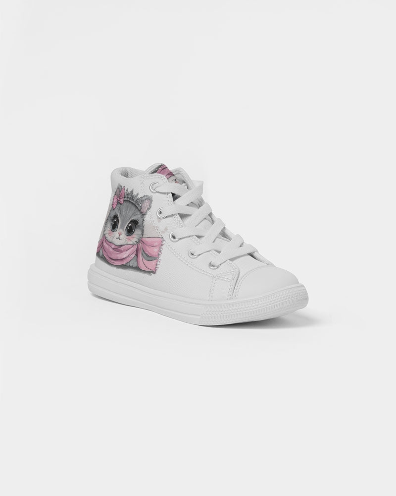 Kitty Kids Hightop Canvas Shoe