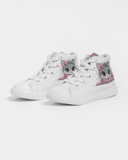 Kitty Kids Hightop Canvas Shoe