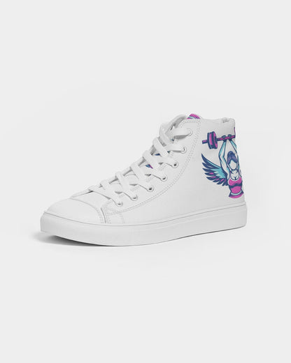 girl with wings Women's Hightop Canvas Shoe