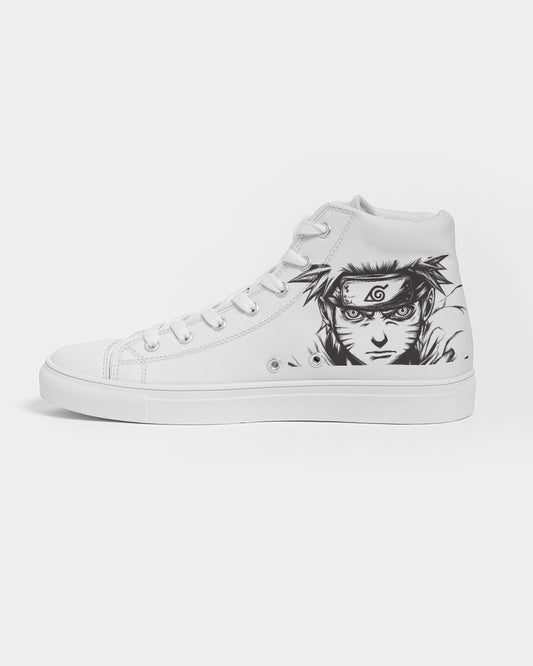 Sketched Naruto Men's Hightop Canvas Shoe