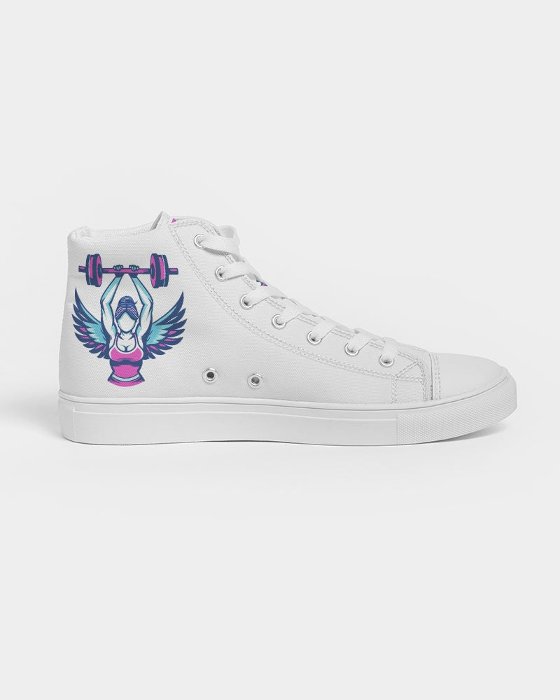 girl with wings Women's Hightop Canvas Shoe