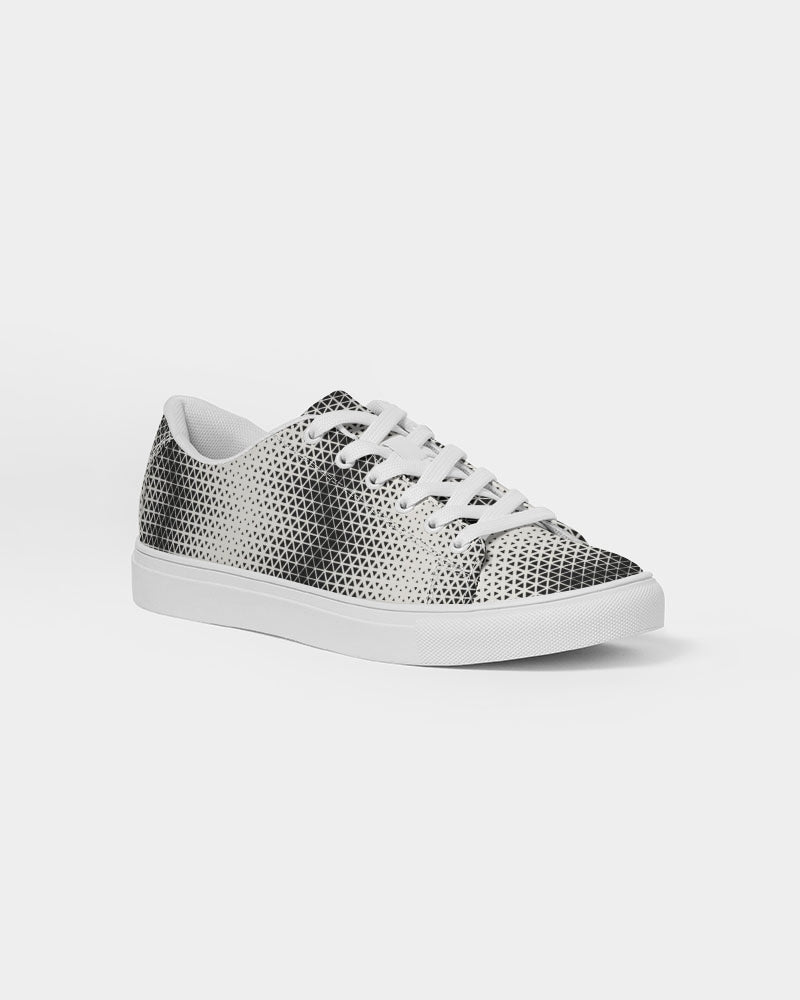 Black and White Shades Men's Faux-Leather Sneaker