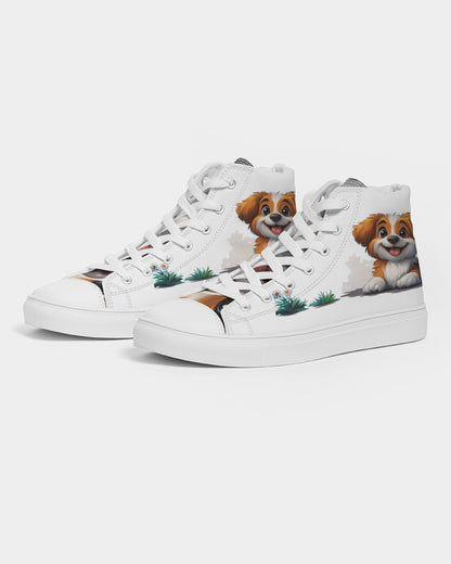 Cutie Puppy Women's Hightop Canvas Shoe