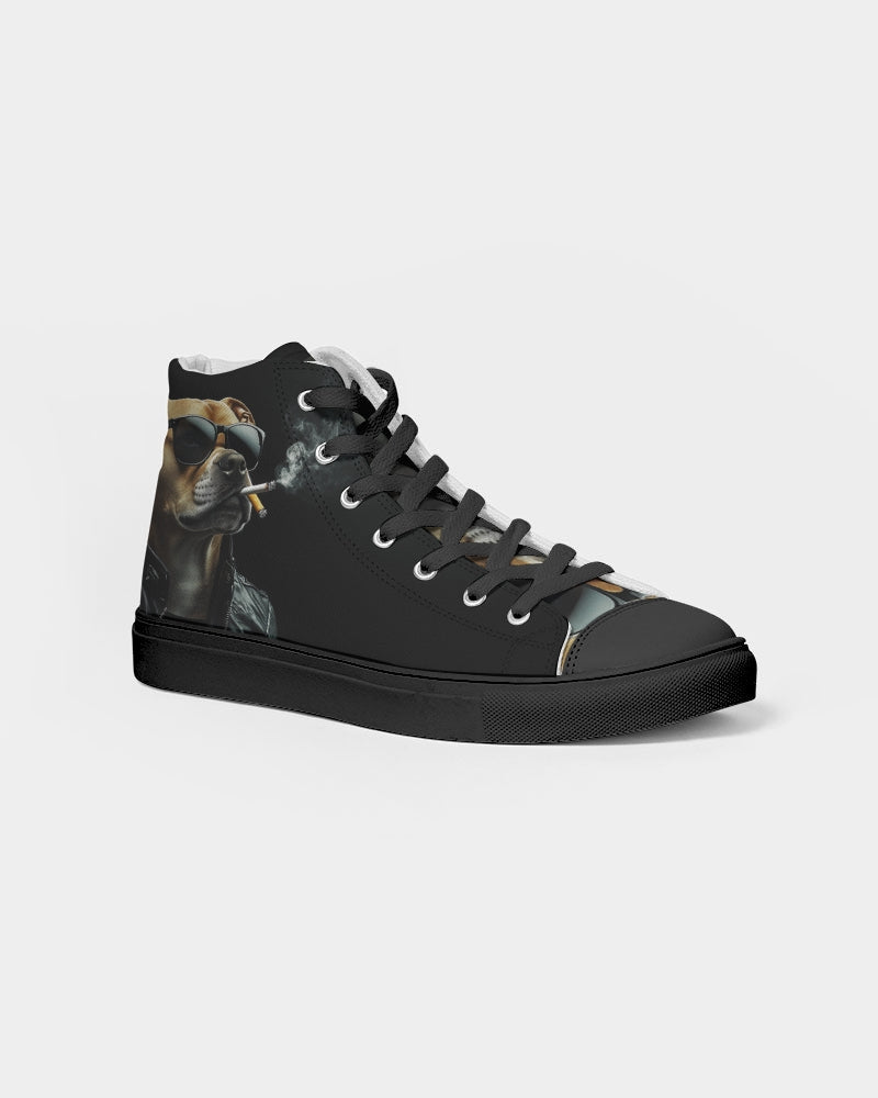 Smoker's Swag Men's Hightop Canvas Shoe - Black