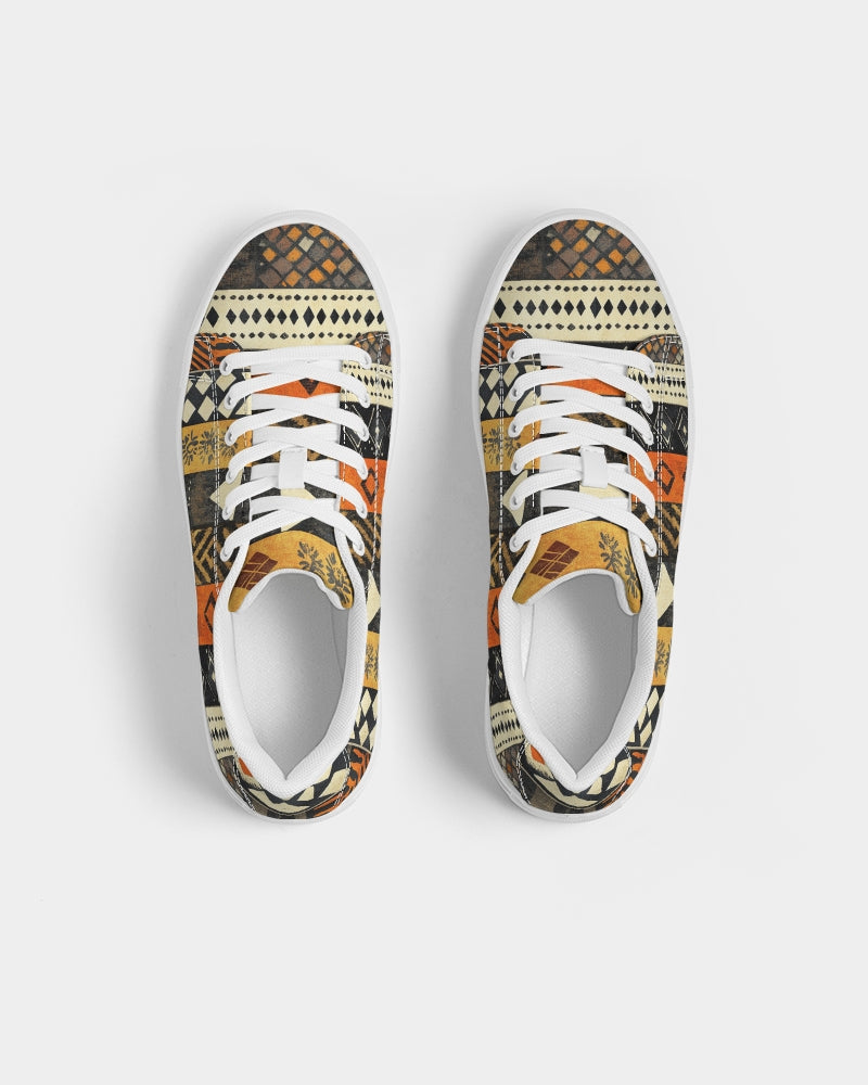 African Tribal Women's Faux-Leather Sneaker