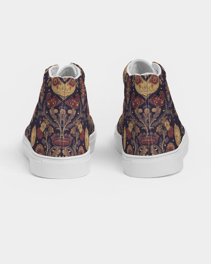 Kalamkari Nature Women's Hightop Canvas Shoe